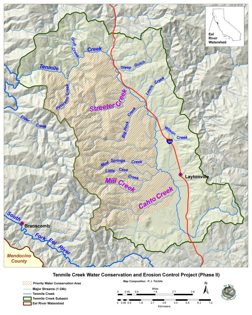 Map of Tenmile Creek